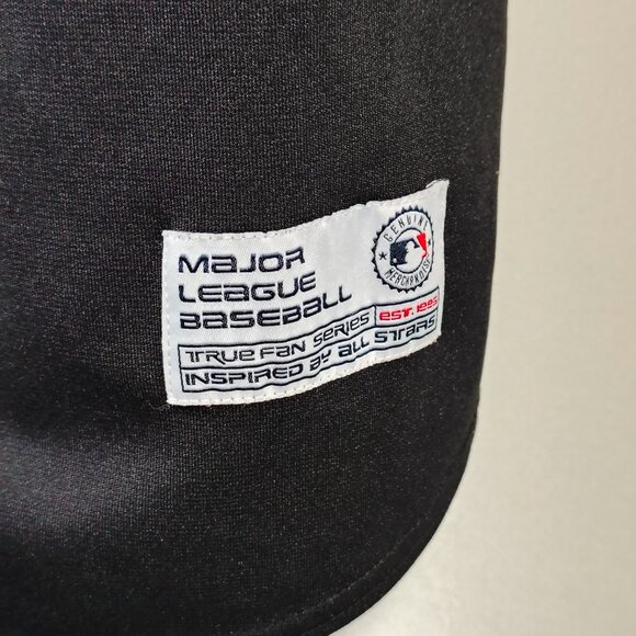 Kansas City Royals True Fan Jersey Large Black Blue Button Down MLB Baseball - Picture 3 of 11